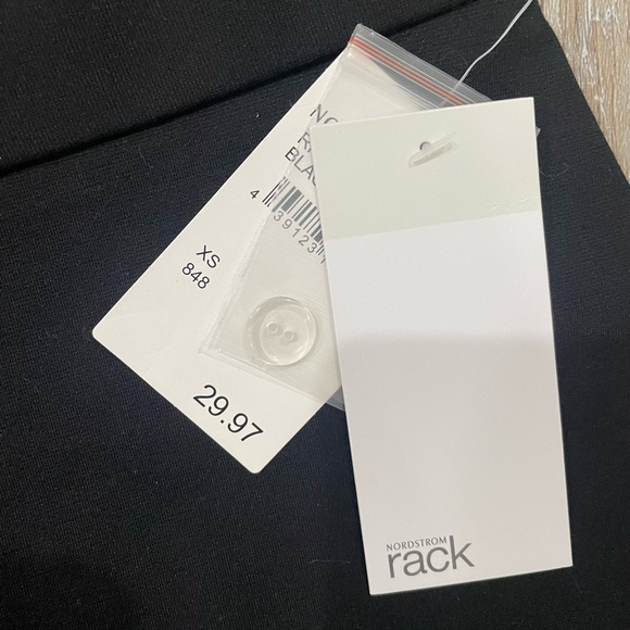 NWT Nordstrom Rack Black Straight-Leg Professional Pants - Picture 3 of 5